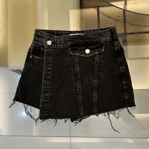 Saia Shorts Jeans Preta Zara Infantil