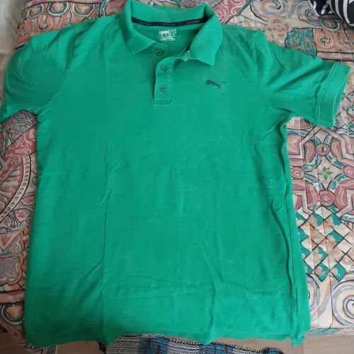 Duas camiseta Polo puma verde e Colombo azul escuro