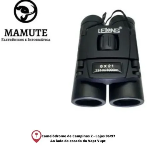 Binoculo Lelong 8x21 Le-2050 Alcance 1000m Bolsa Protetora