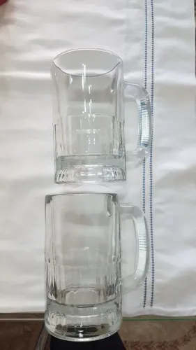 Jogo de Canecas de Cerveja em Vidro
