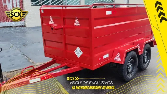 Carretinha eixo duplo para grande cargas 2ExT
