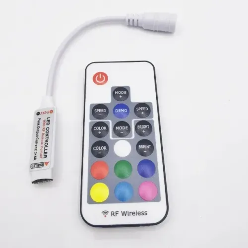 Controle 17 tc RF Wireless P/ Fita De Led Rgb 12v - COD 918