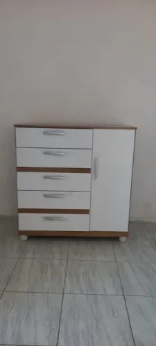 Cômoda Zaqueu 100% Mdf 5 Gav