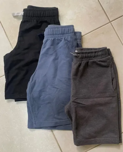 Lote 3 peças short menino TAM. 7/8