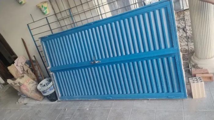 Porta dupla ferro e vidro