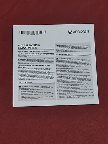 Manual do Xbox One FAT