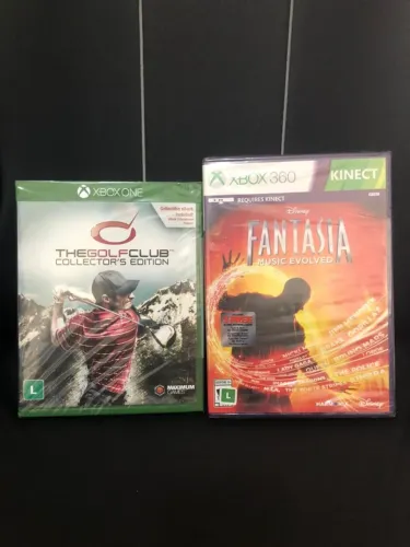 Jogos Xbox Lacrados - The Golf Club (XONE) + Fantasia Kinect (X360)