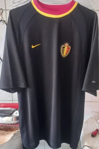 Camisa Bélgica Euro 2000 Preta Nike TAM. G Frete Gratis