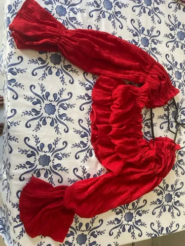 Blusa Vermelha Manga Longa
