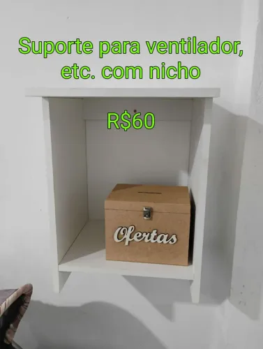 Suporte de apoio com nicho