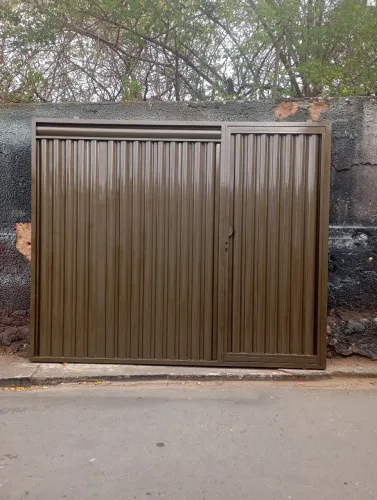 Portão de garagem- Metalon galvanizado à pronta entrega 