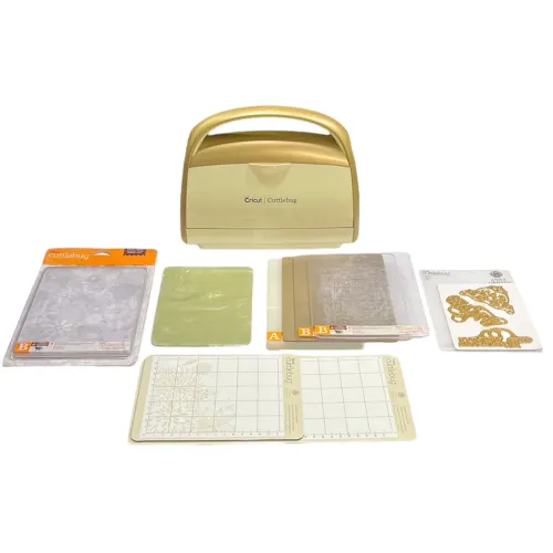 Máquina de relevo Cricut Cuttlebug Anna Griffin + Acessórios + 3 Placas de Embossing