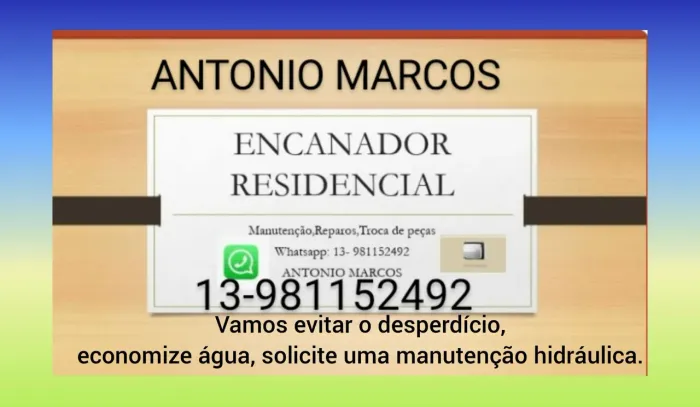 Encanador aos Sábados, feriados e de Segunda a Sexta-feira das 17:00 até as 20hs.