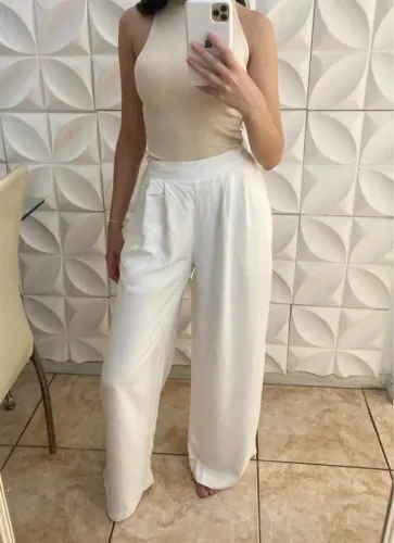 Calça Pantalona Branca