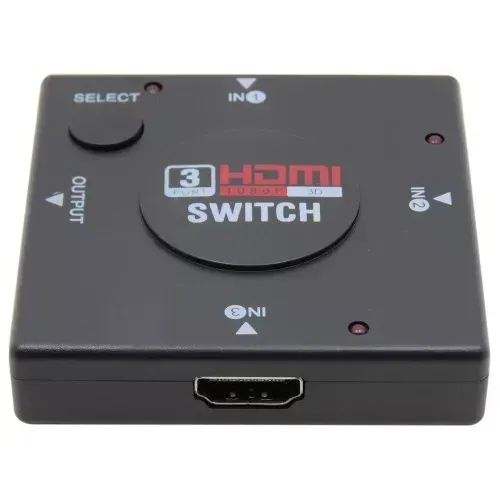 Divisor De Sinal Hdmi Com Switch 3x1 Áudio E Vídeo Uhd 1080