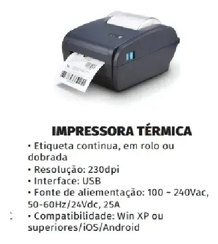 Impressora térmica de etiquetas 