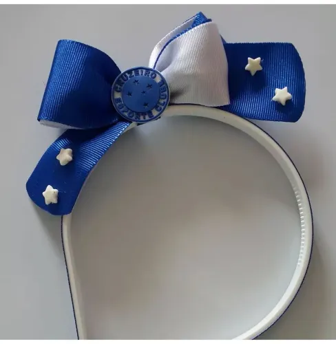 Tiara Laço Cruzeiro Esporte Clube - Acessório Infantil