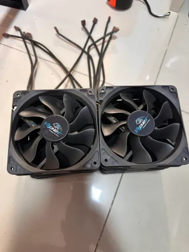 10 Fans Akasa AK-FN065 120 mm Viper Black