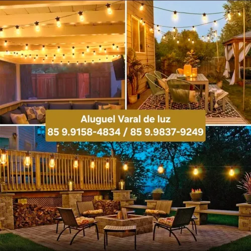 Aluguel de varal de luz iluminaçao para eventos