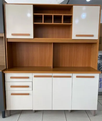 Armário De Cozinha Lunna 100% MDF- Imop  1,98 De Altura- FAZEMOS ENTREGA!
