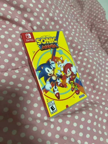 Sonic Mania mídia física nova game jogo Nintendo Switch