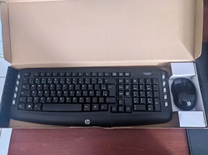 Kit teclado e mouse sem fio
