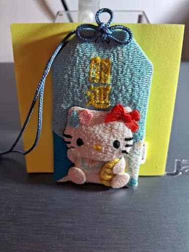 Amuleto Japonês Hello Kitty da Sorte - Novo! Sanrio - omamori