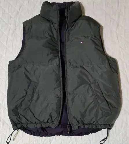 colete puffer tommy hilfiger dupla face