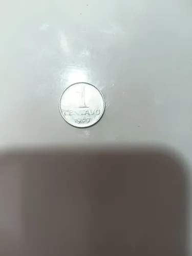 Moeda antiga de um centavo 1969
