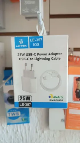 CARREGADOR PARA IPHONE 25W LEHMOX