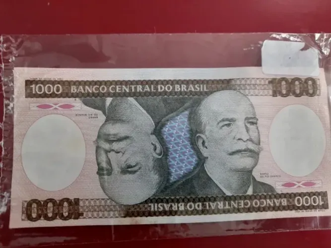 Nota de mil Cruzeiros Barão zerada