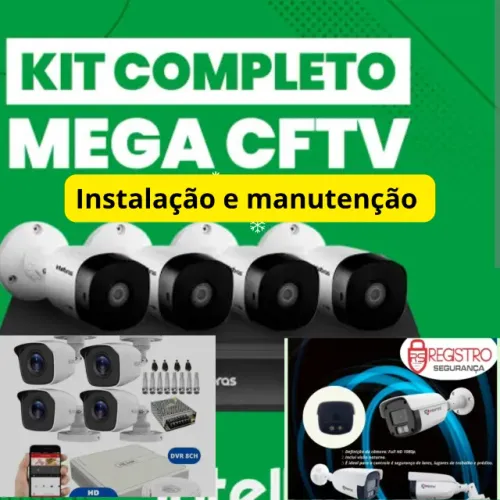 Instalação de câmera de segurança, manutenção em câmera de segurança, câmera de segurança 