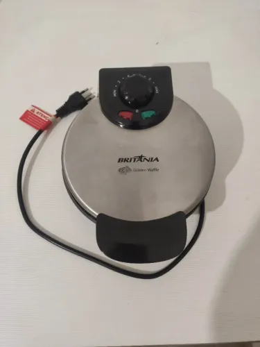 Máquina Golden Waffle 850w Cinza Britânia 220v