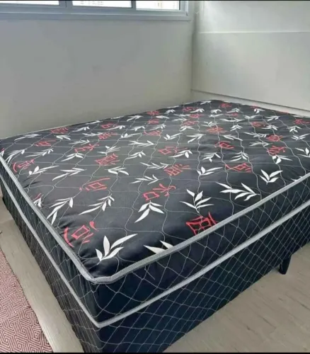 CAMA CASAL BOX CONJUGADA D33 COM MOLAS ENSACADAS