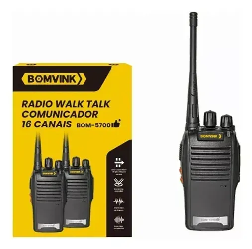 Radio Comunicador 16 canais BomVink ( Honestidade e Qualidade JK Eletrônicos).