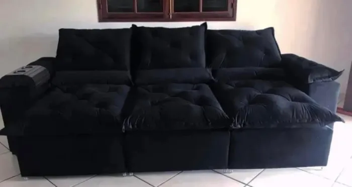 Maravilhoso Sofá Retratil Reclinavel 2,70 cm Pague na Entrega