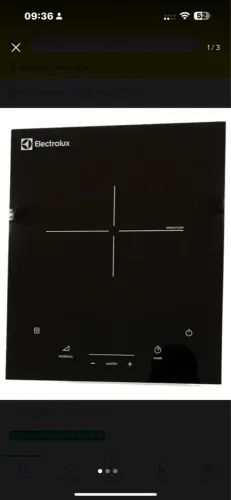 Cooktop por Indução Electrolux uma boca .