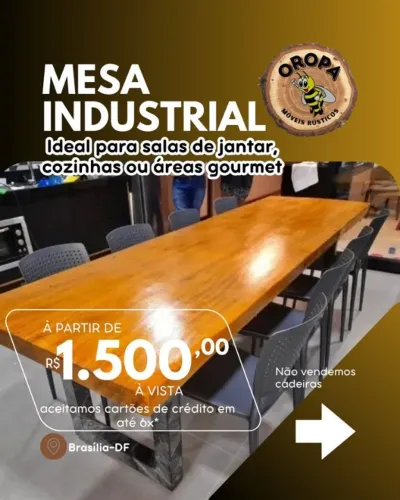 Mesas de alta qualidade, perfeitas para sua sala de jantar ou espaço gourmet.
