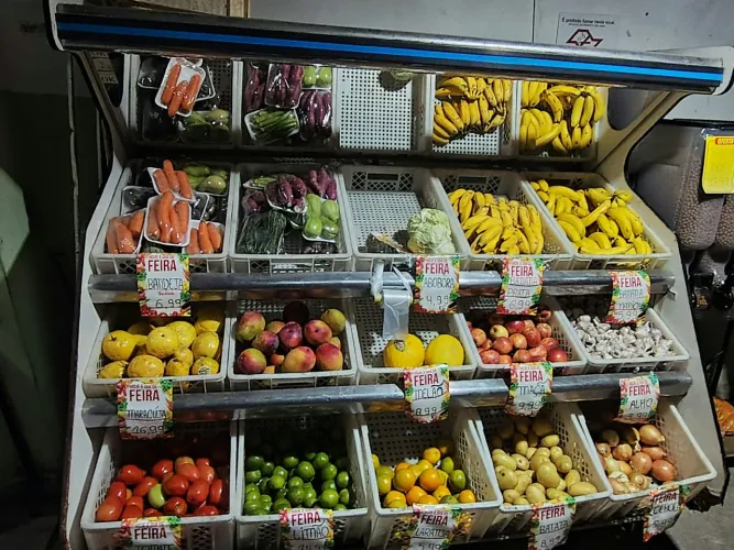 Prateleira de frutas