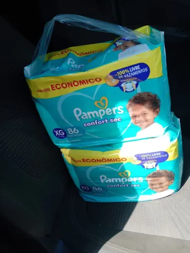 Fralda Pampers confort sec xg 86 un