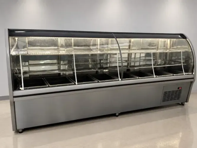 Balcão de açougue 3,00M com prateleira e deposito refrigerado