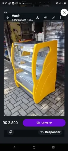 2 Balcão estufa quente e frio barato para vender whatsapp *