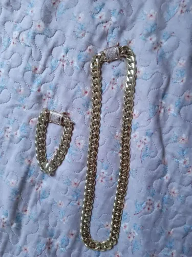 Cordão banhado a ouro 18k