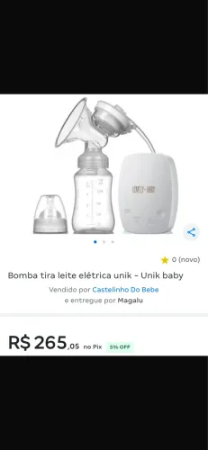Bomba extratora de leite