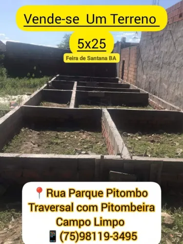 Terreno 5x25 em Feira de Santana- Ótima Oportunidade