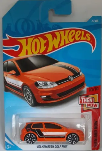 Hot Wheels Volkswagen Golf MK7 Laranja - 2017