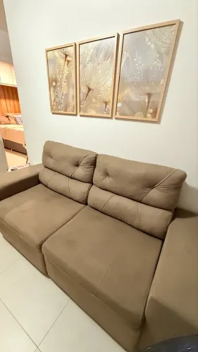 Sofá 3 lugares Retrátil Reclinável