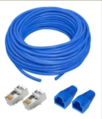 Cabo De Rede Azul Utp Rj45 Cat6 Furukawa Sohoplus 15 Metros