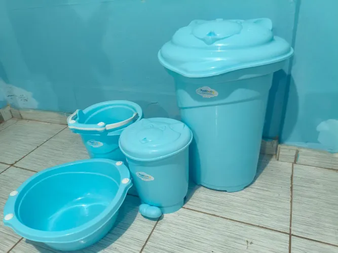 Kit organização de bebê.