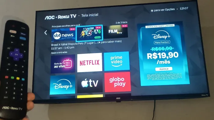 Smartv 43 polegadas AOC 